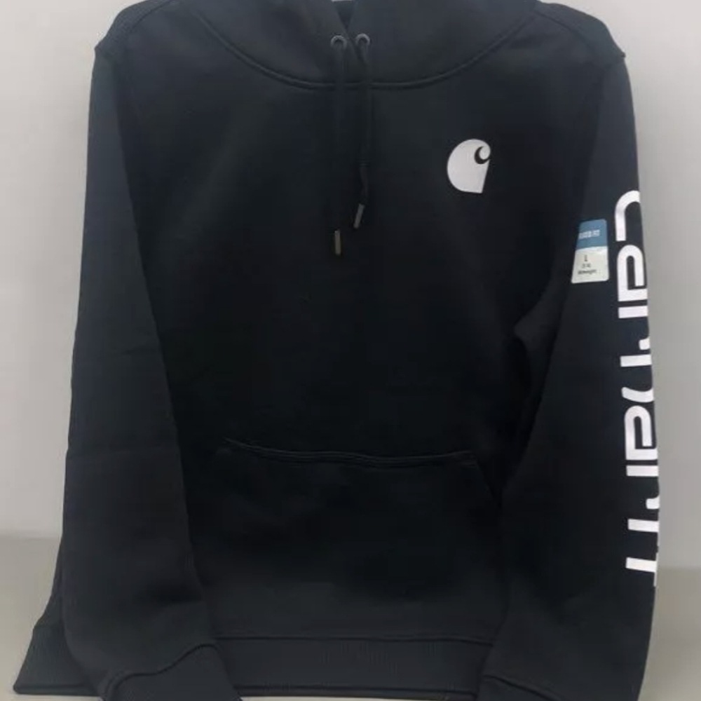 Carhartt Relaxed Fit Logo Sleeve Graphic Black Sweatshirt Size L NWT MSRP $49.99 - Picture 3 of 6